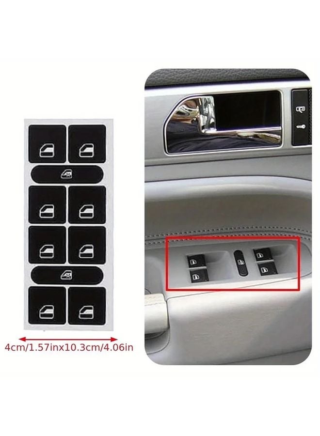 Volkswagen Touareg 7I 2004 2009 Central Console Button Stickers Repair Kit 1 Set Scratch Proof - Image 5